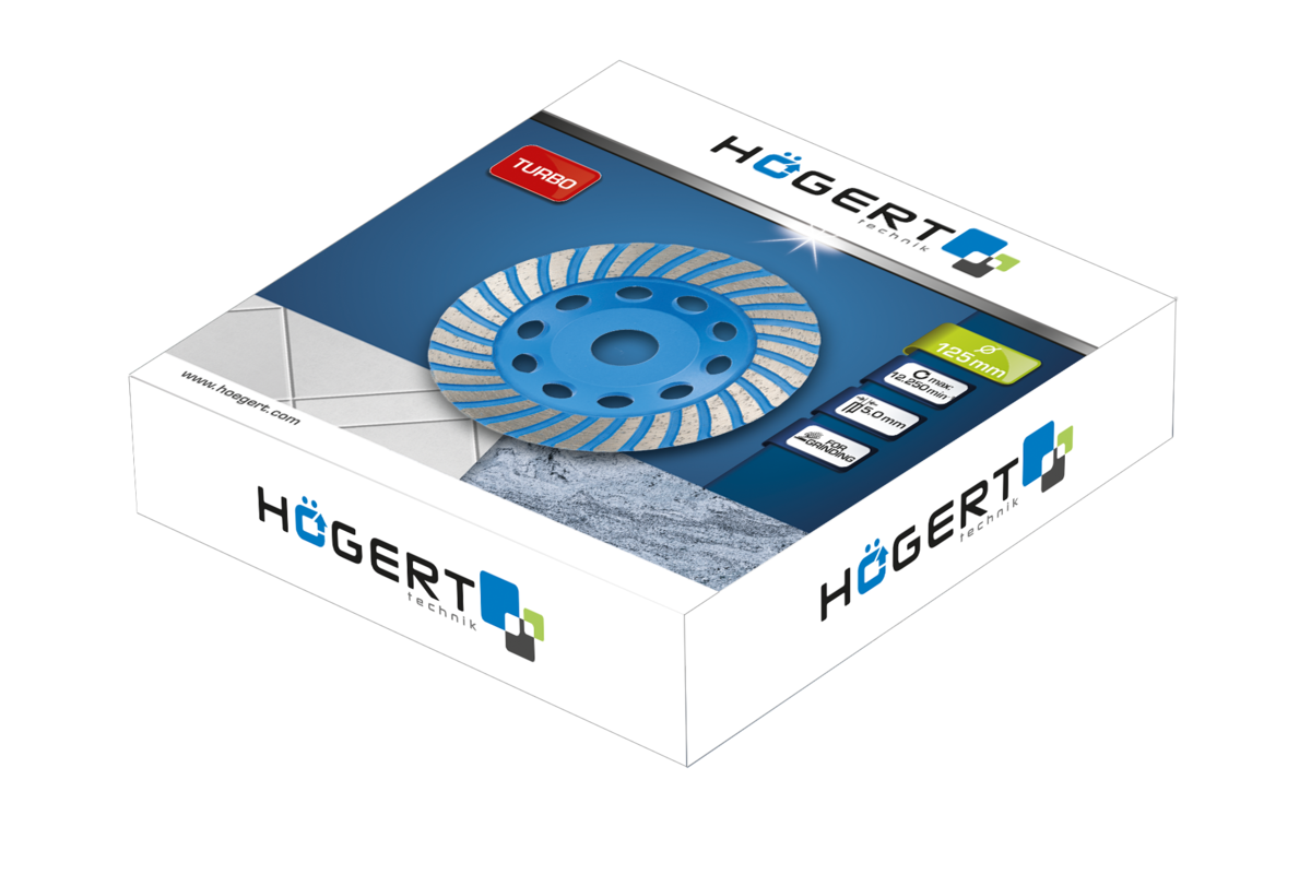 Hogert Diamond disc 125 mm, for grinidng