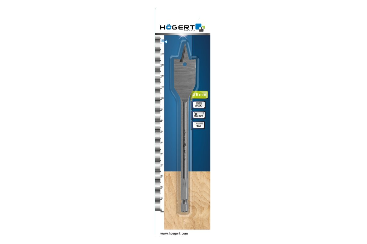 Hogert Drill bit for wood 6 x 152 mm