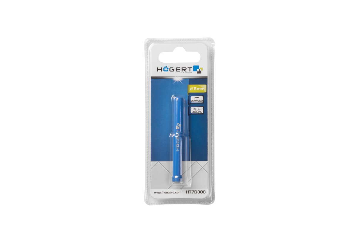 Hogert Diamond hole saw 8 mm, for drill