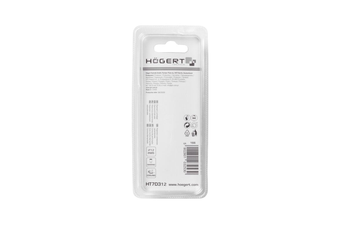 Hogert Diamond hole saw 12 mm, for drill