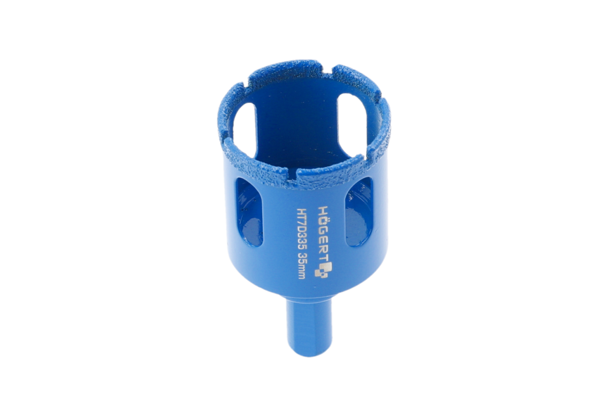 Hogert Diamond hole saw 35 mm, drill holder