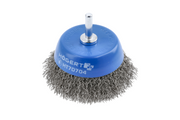 Hogert Cup brush with shaft 50 mm,  stainless steel wire