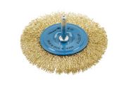 Hogert Disc brush with a pin 100 mm, brass wire 0.3 mm