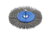 Hogert Circular brush with shaft 100 mm, steel wire, 0.3 mm