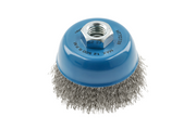 Hogert Circular brush with shaft 75 mm, M14, steel wire, 0.3 mm