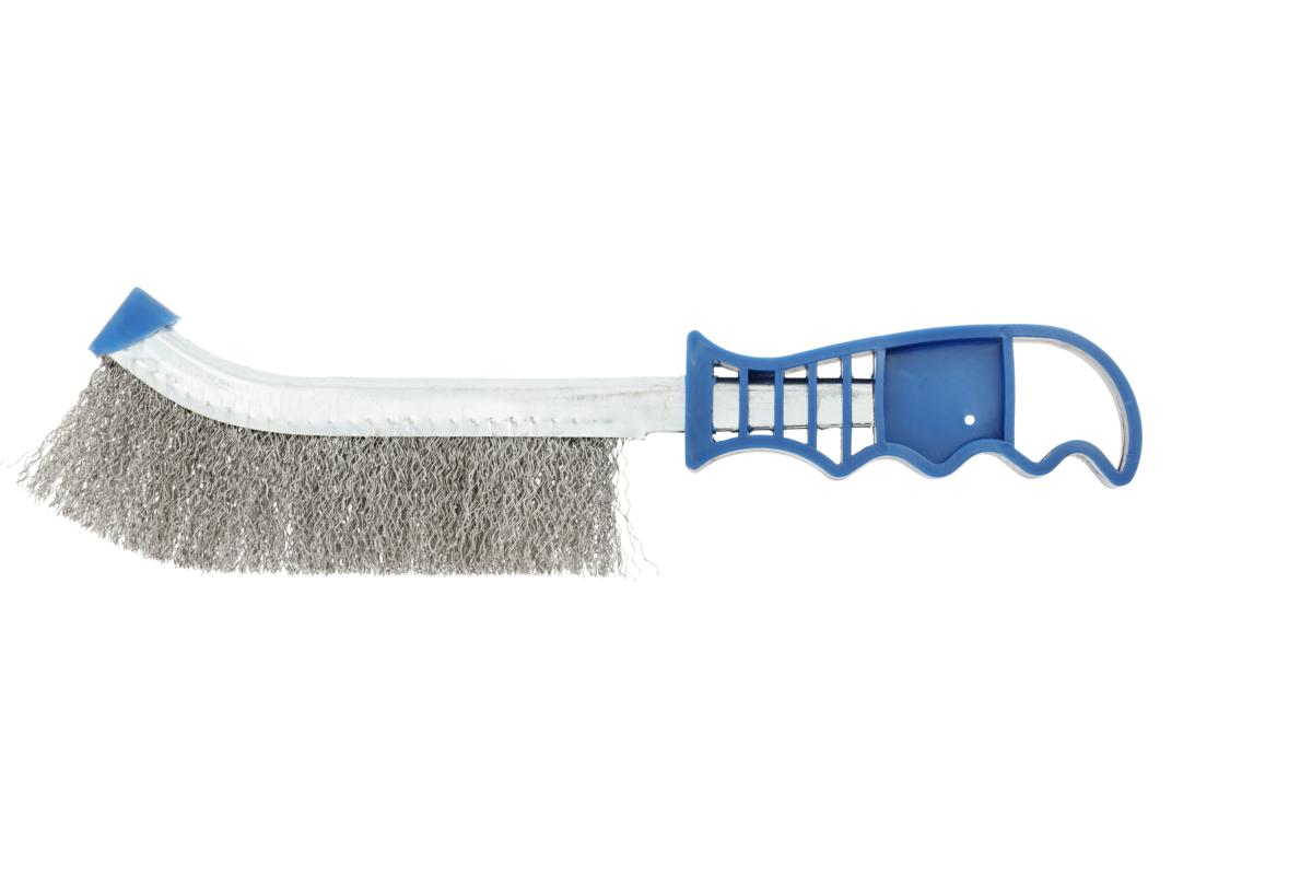 Hogert 250 mm handle steel brush, 0.3mm