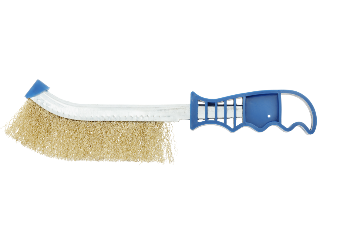 Hogert 250 mm handle brass brush, 0.3mm
