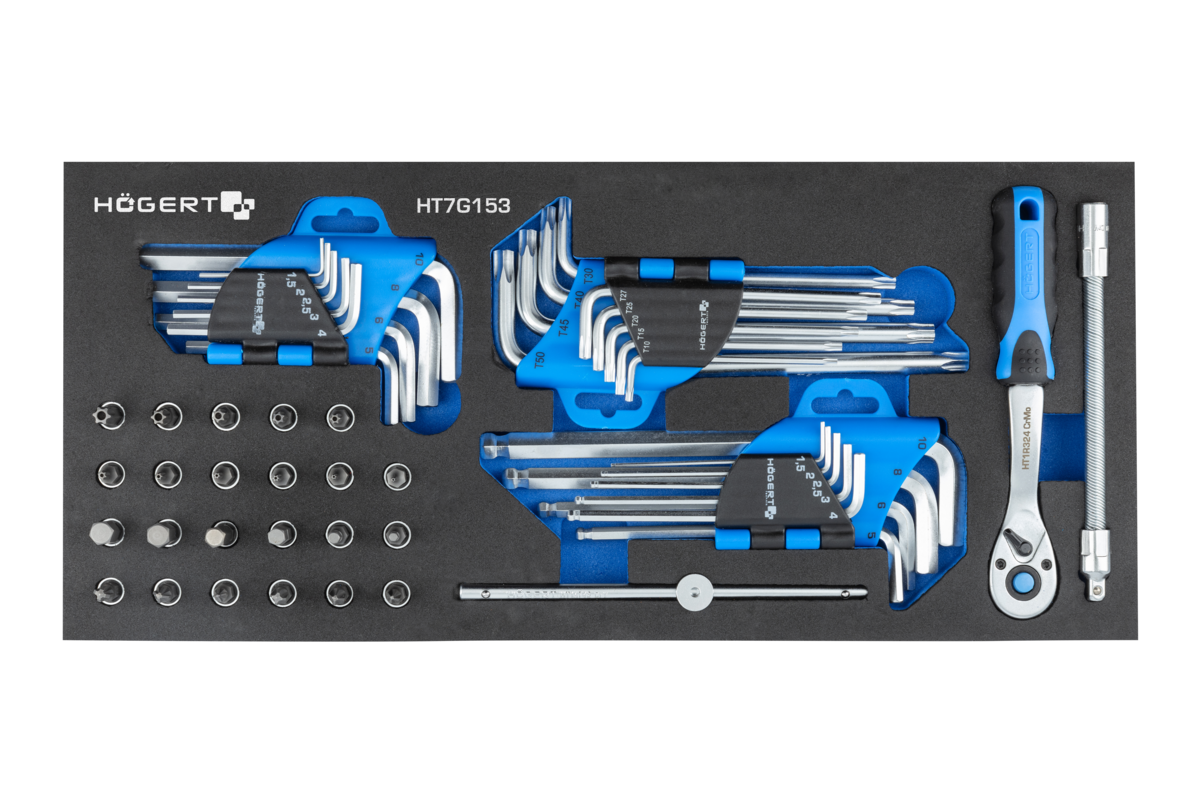 Hogert Hex wrenches set 53 pcs.