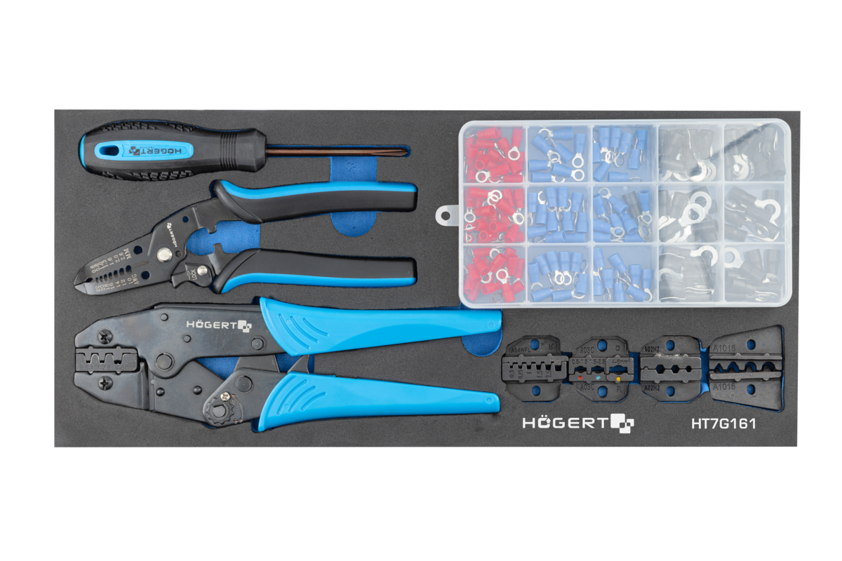 Hogert 7-drawer tool cabinet with a side door with accessories, 544 pcs.