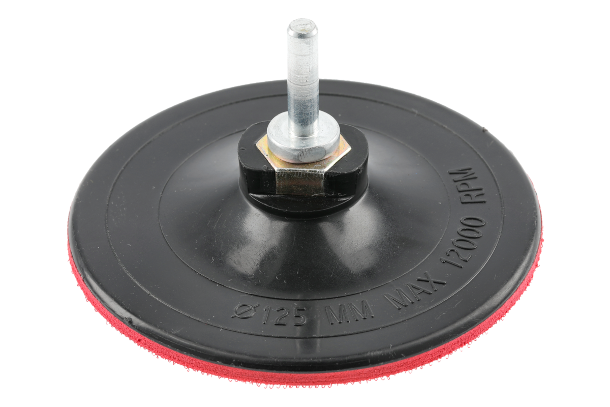 Rubber backing pad Ø125mm M14 w/shaft