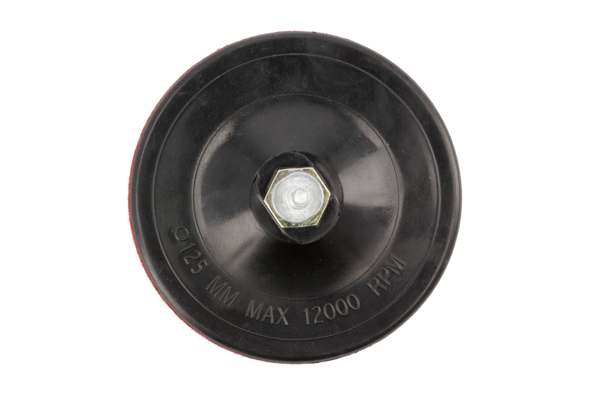 Rubber backing pad Ø125mm M14 w/shaft