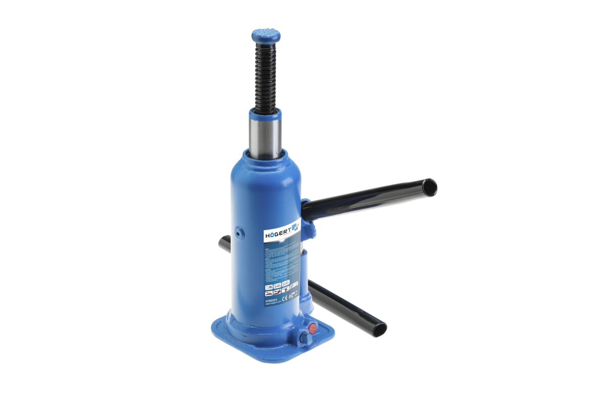 Hogert Hydraulic bottle jack, bar 8 tones, 225-450 mm