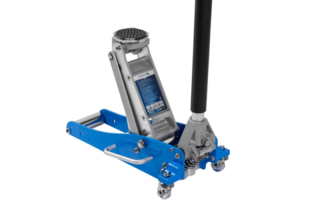 Hogert Hydraulic jack 1.5T, aluminum, 85mm – 370mm