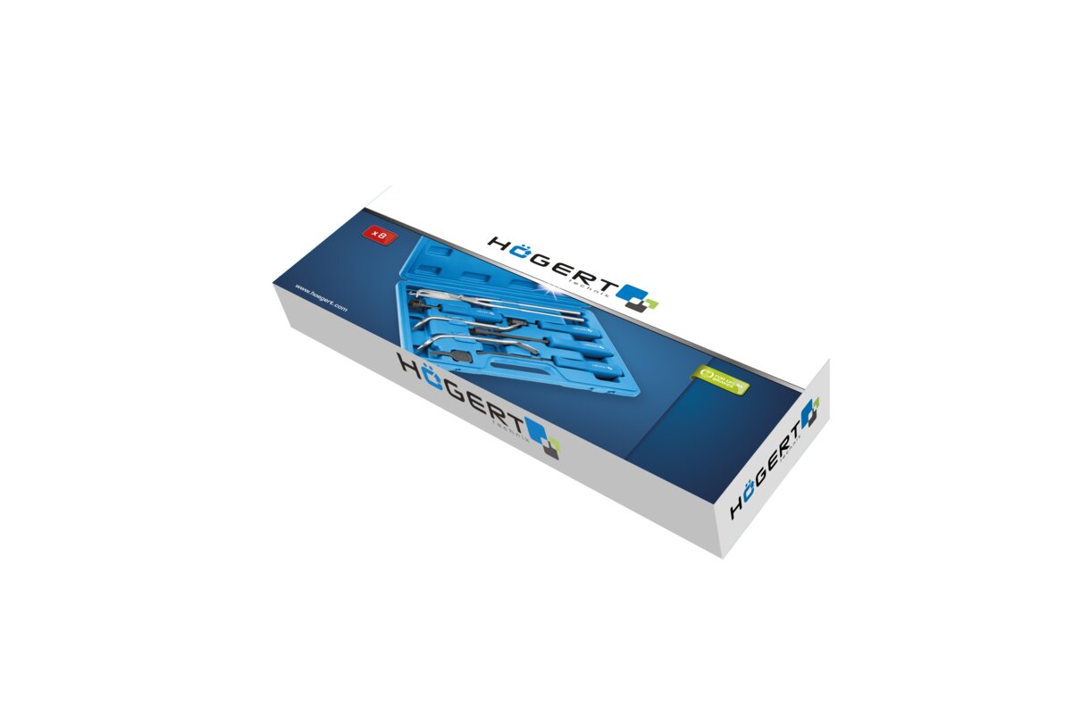 Hogert Brake shoe replacement set 8 pcs.