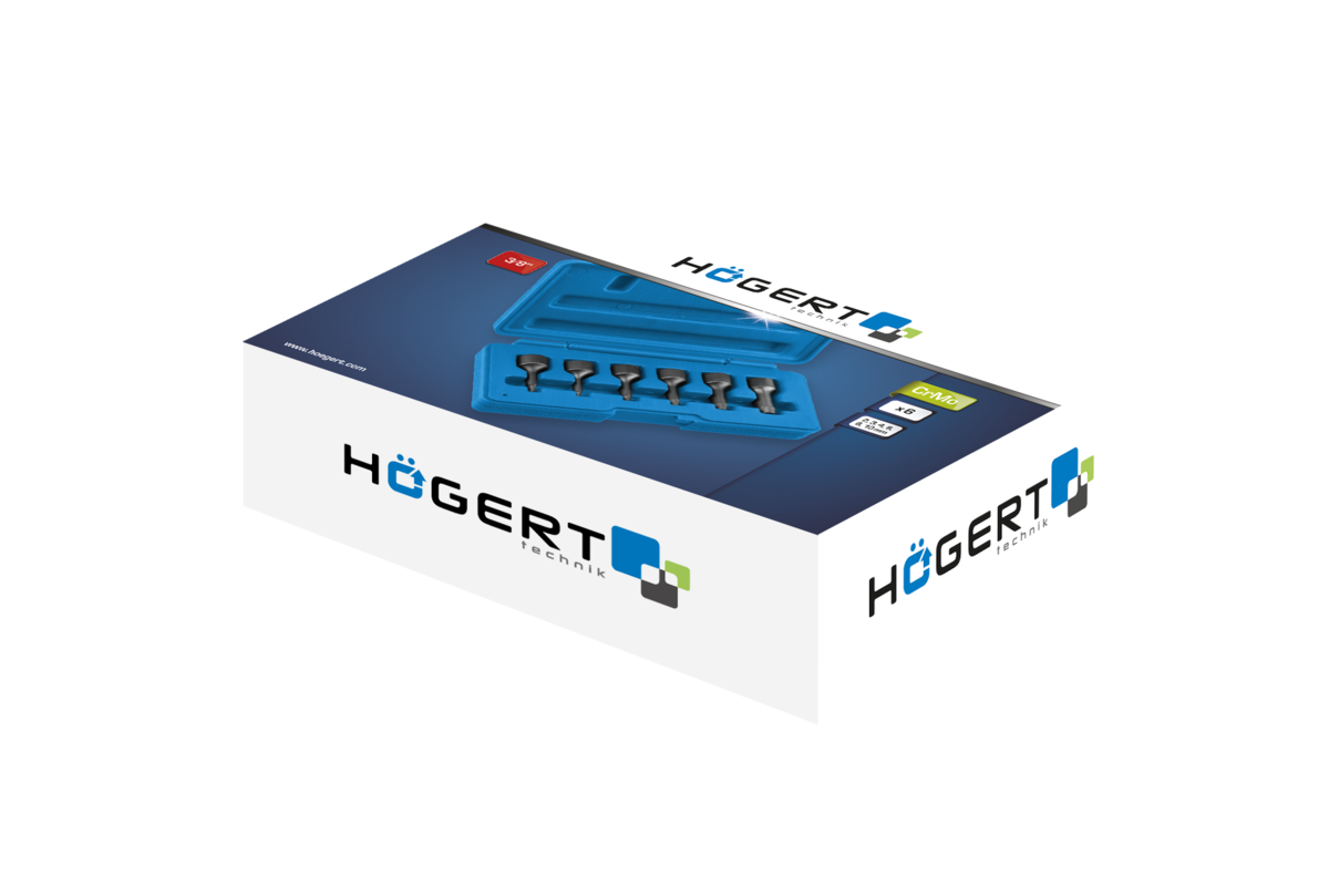 Hogert Bolt extractor set 6pcs
