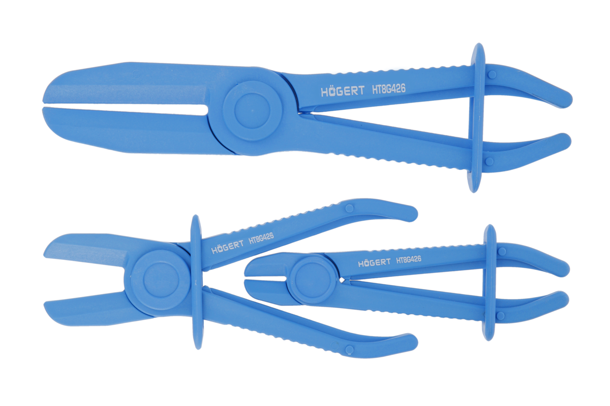 Hogert Flexible line clamp 3pcs
