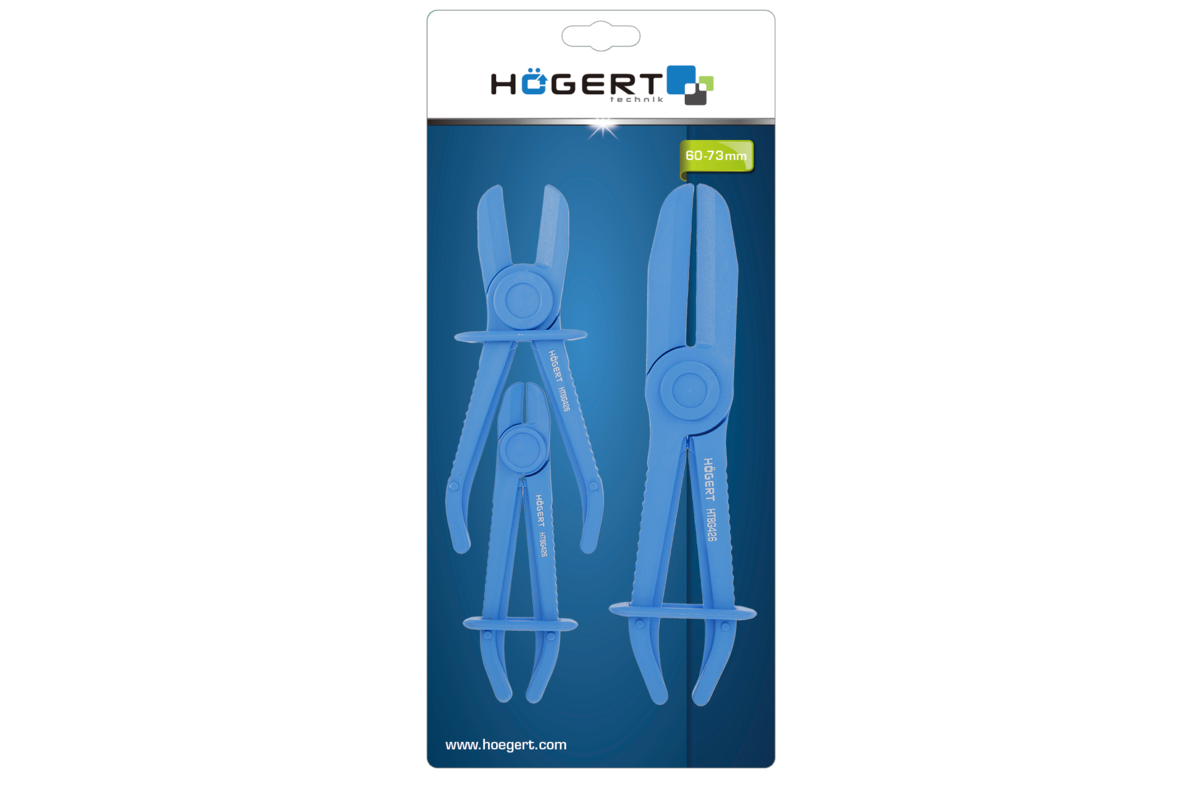 Hogert Flexible line clamp 3pcs