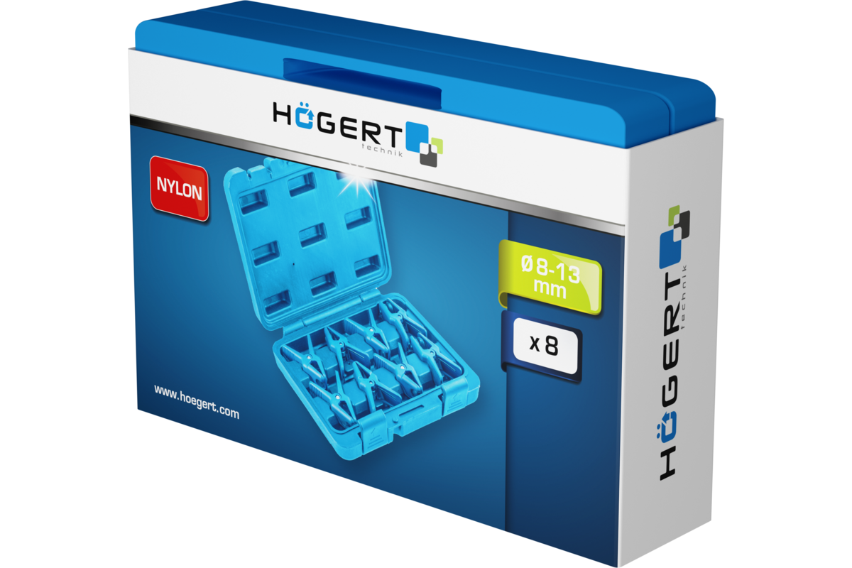 Hogert Cable clamps 8 pcs