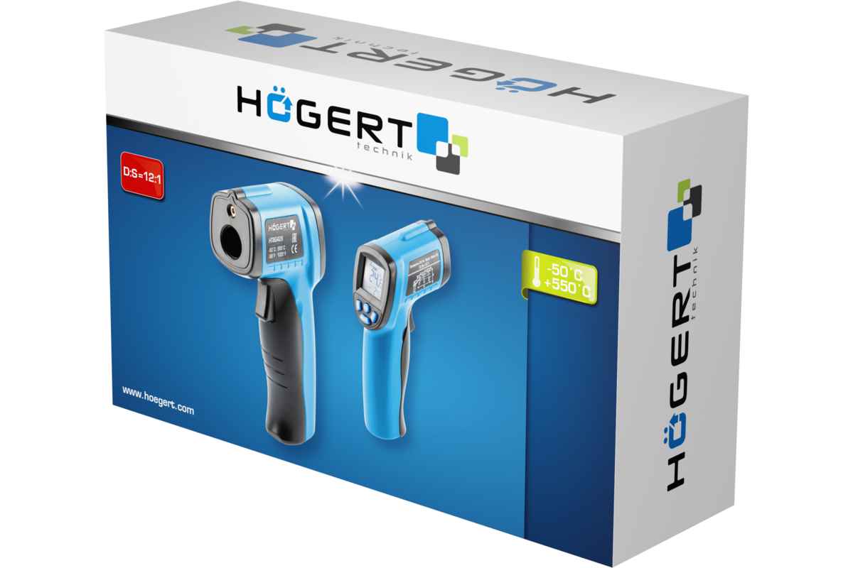 Hogert Non contact infrared thermometer  -50 + 550°C