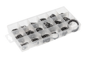 Set of inner and outer snap rings, 225 pcs