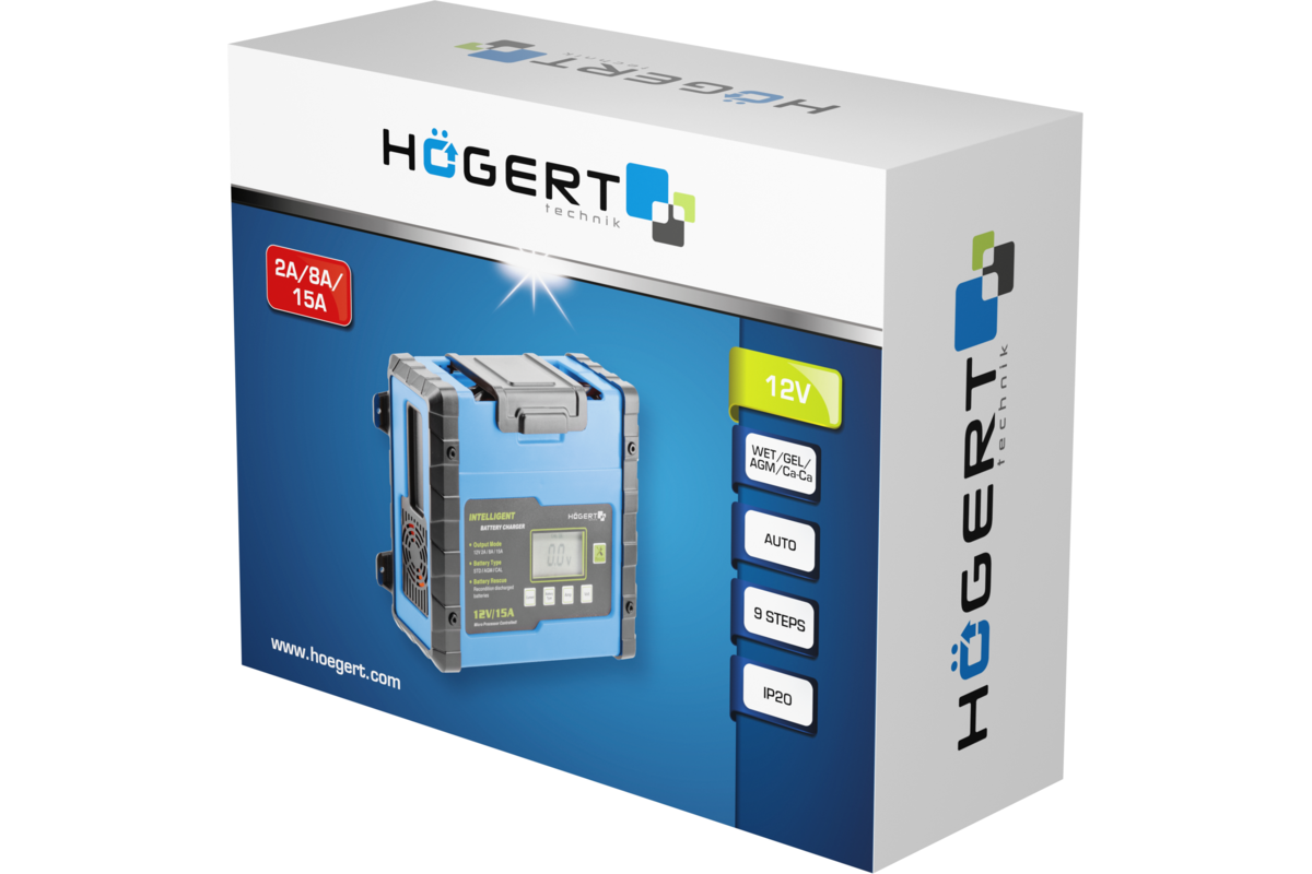 Hogert Electronic battery charger 12V
