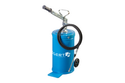 Hogert 16 L hand grease gun with wheels