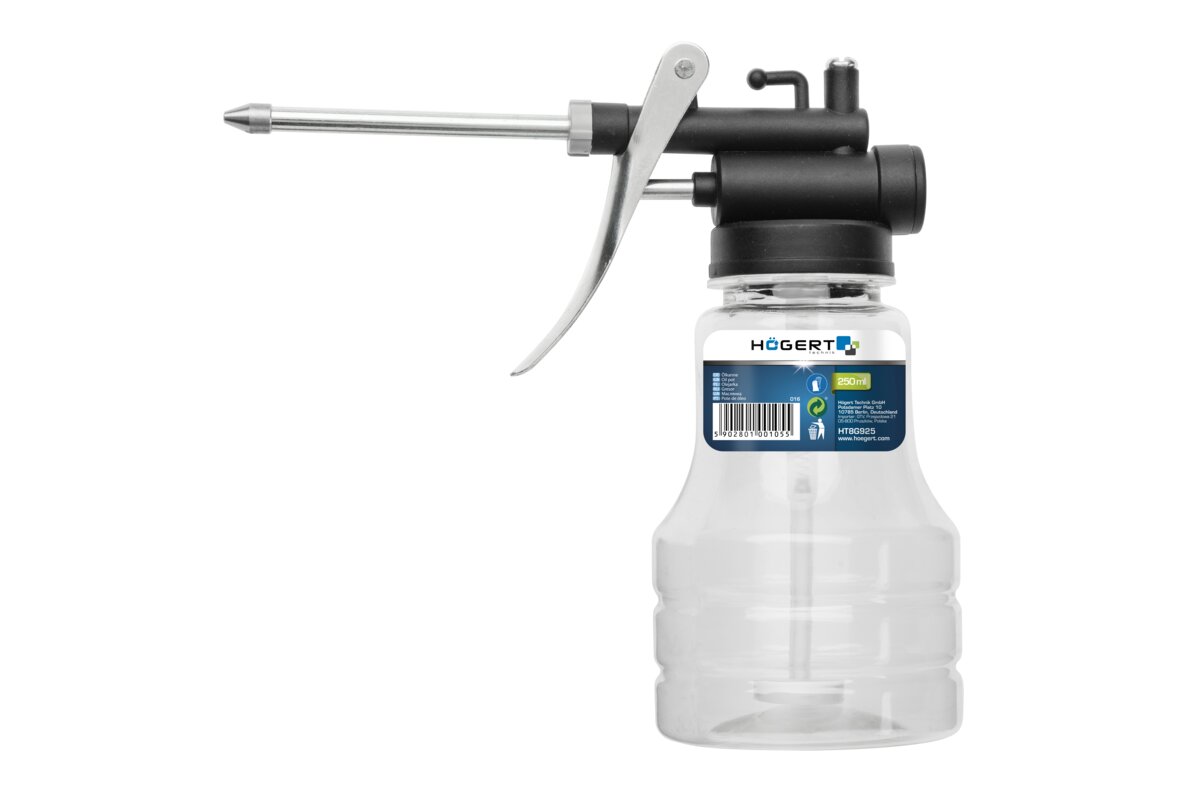 Hogert Plastic pressure oil can 250 ml