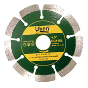 UKEN UC115L Laser Welded Diamond Saw Blade For Concrete 4.5" Diameter 115mm