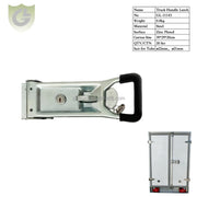 GL-11143 Steel Lockable Cargo   Double Side Rear Push  Door Handle Lock for Trailer  Truck Door