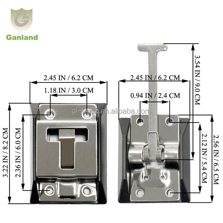 GL-16511S T-style  304 Stainless Steel Spring Loaded Door Retainer Kit Door Stop