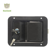 GL-12126 Large Paddle Lock Latch Zinc Plated Steel Truck Black Painted Cabinet Lock with 140mm Length and 0.5kgs Weight