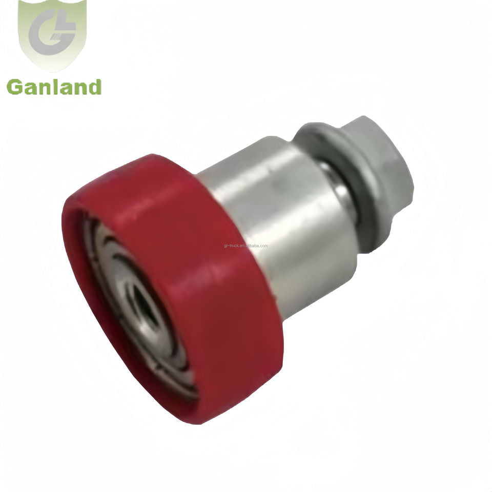 GL-15165 Dia 24mm Width 23 mm Side Curtain System Parts Rotatable Double Wheel Roller With M6 Screw for Curtain Side Trailer