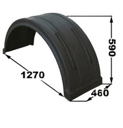 GL-23146 All-Season Weather-Resistant Mud Flaps and Fenders Plastic Construction for Trucks and Trailers New Condition