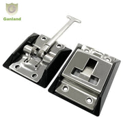 GL-16511S Stainless Steel T-Bar Door Retainer Hook & Spring Catch Plate Truck Accessories