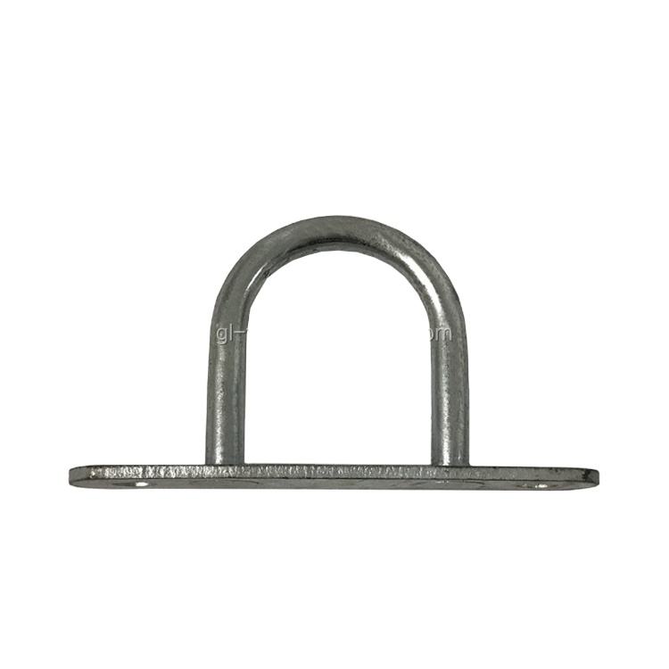 GL-16812 Trailer Accessories Body Fittings Round Staple Rope Eyebolt Crooked Hook for Curtain Side Trailer Parts