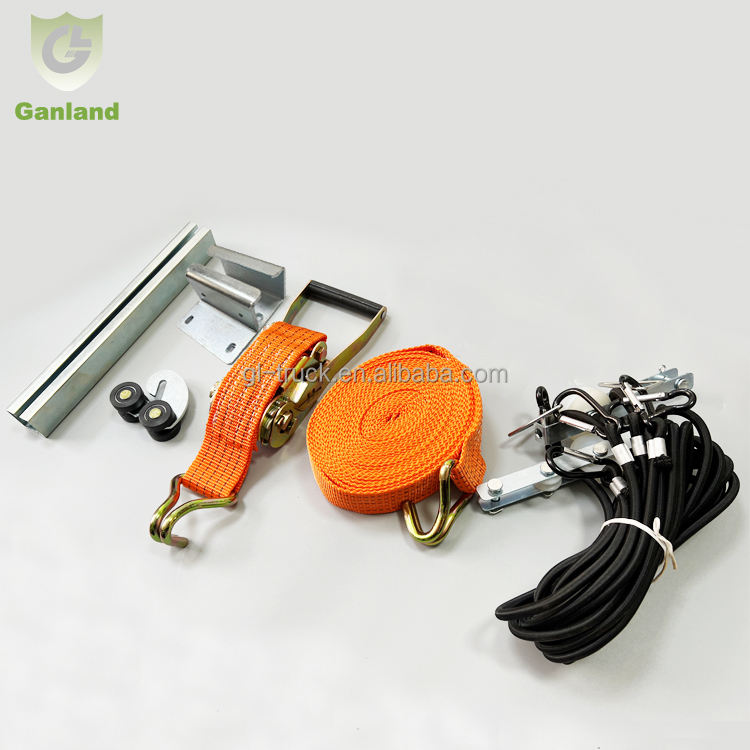 GL-KSKB01 CE Certified   Customizable   Quick Load Securing  Truck Load Restraint System for Curtain Side Trailer Body Parts