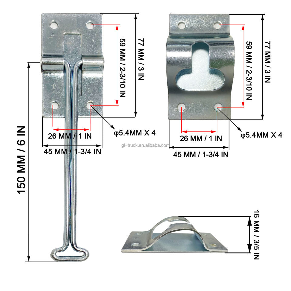 GL-16516 6 Inch Door Catch Entry Door Holder for RV Trailer Camper Truck Accessories
