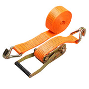 Factory Direct 2 Inch 50 Mm 5000 Kgs Yellow Truck Cargo Control Ratchet Tie down Strap with J Hooks Truck Accessories