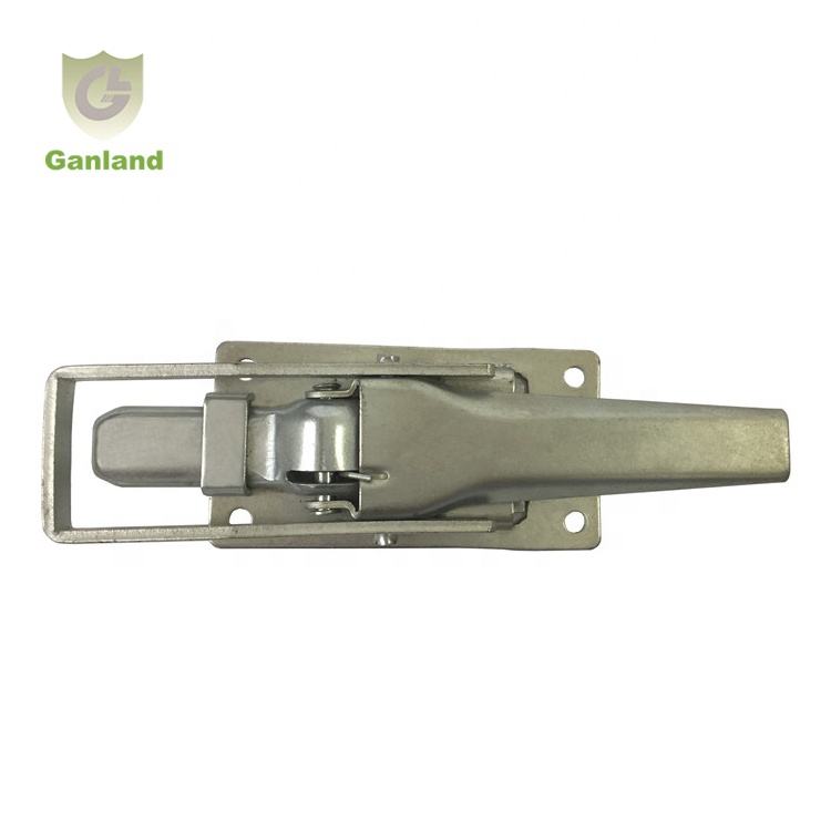 GL-12119 Zinc-Plated Steel Truck Door Lock over Centre Weld Catch 260mm Length 1.1kgs Weight for Truck Door Latch Cylinder