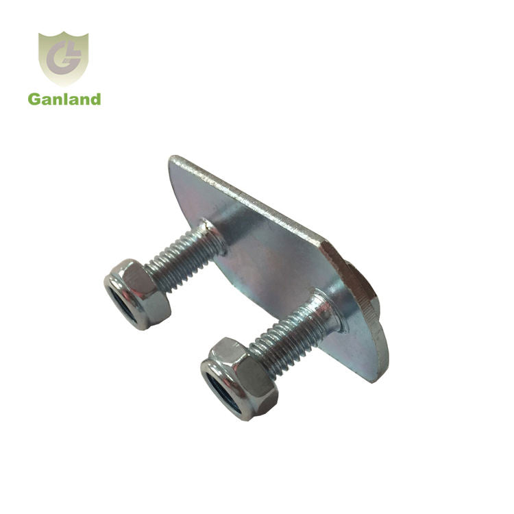 GL-15214 Side Curtain Buckle Assembly Welding Fastening Plate With Studs for Curtain Side Trailer Parts