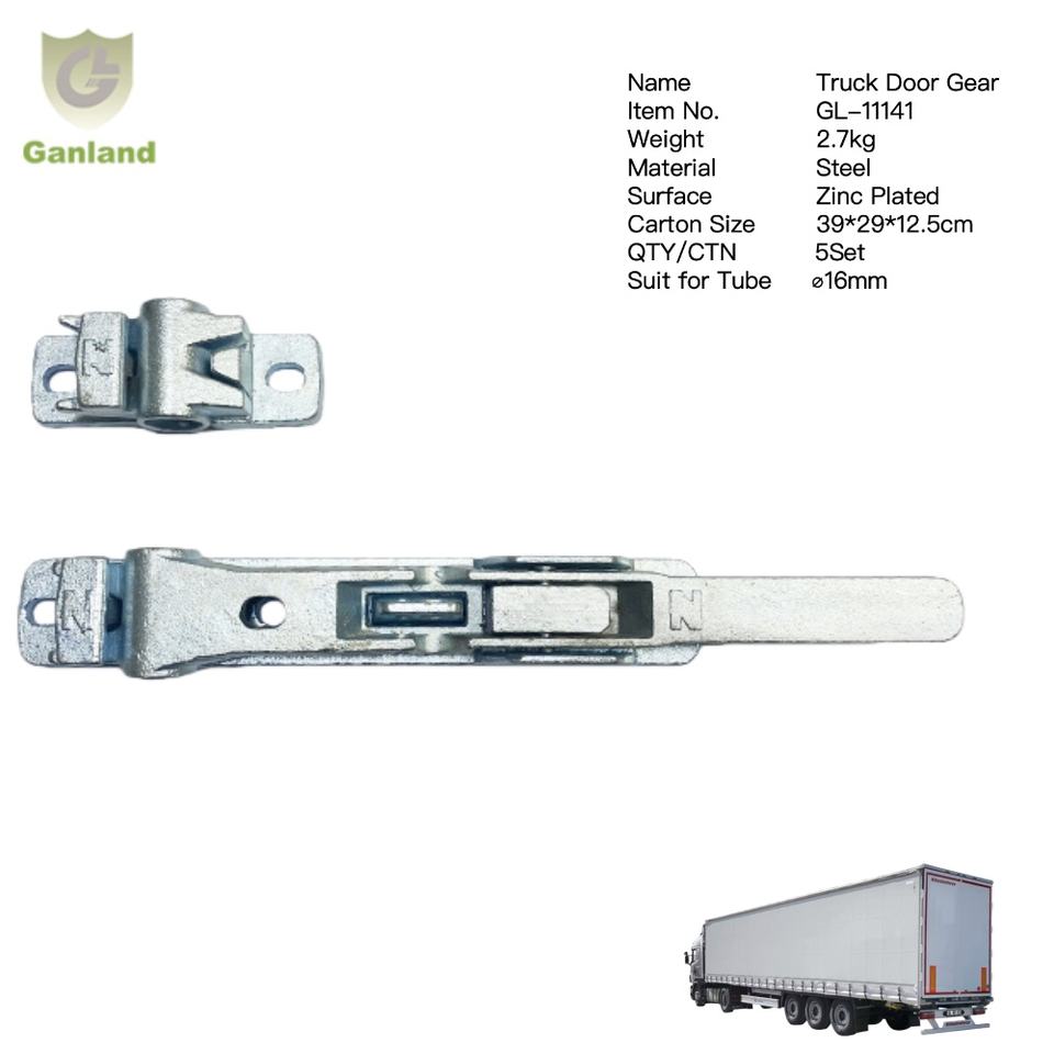 GL-11141 Truck Body Parts New Condition Curtain Side Flush Rear Door Lock Locking Gear for Sider Curtain Trucks