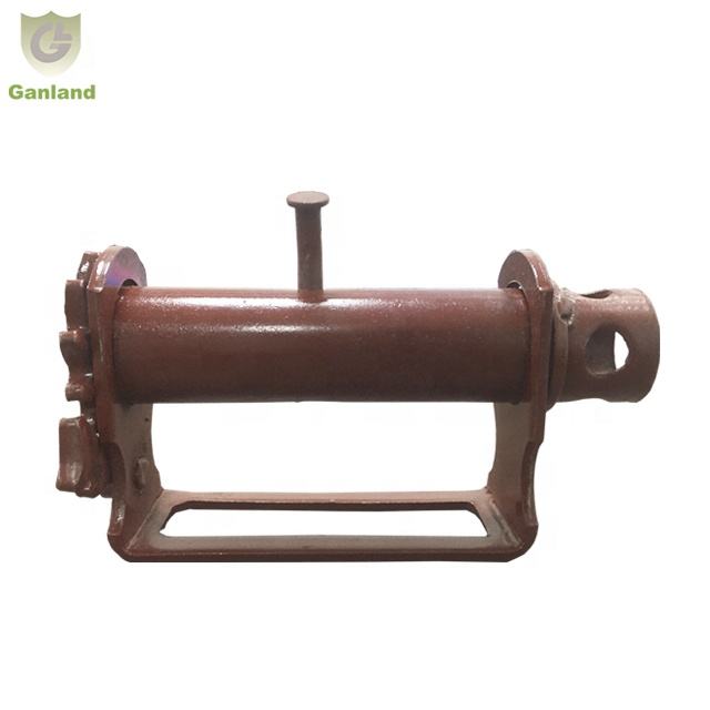 GL-16111 Red Painted Steel Weld on Cargo Tie Down Rope Truck Trailer Winch