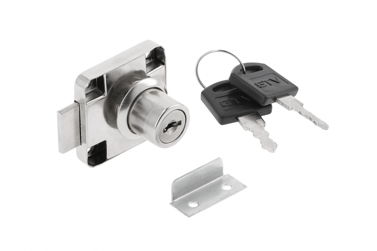 Lock square 138, steel, chrome Industry