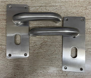 Stainless Steel Rectangular Plate Handle 22mm dia 160x60