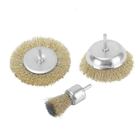 IMPA:510787 HIGH QUALITY WIRE WHEEL BRUSH, OD 50 MM WITH 6 MM ARBOR