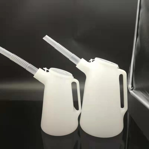 IMPA 617746  HIGH QUALITY WHITE PLASTIC OIL JUG  2 LTR/PLASTIC OIL JUG WITH LONG SPOUT