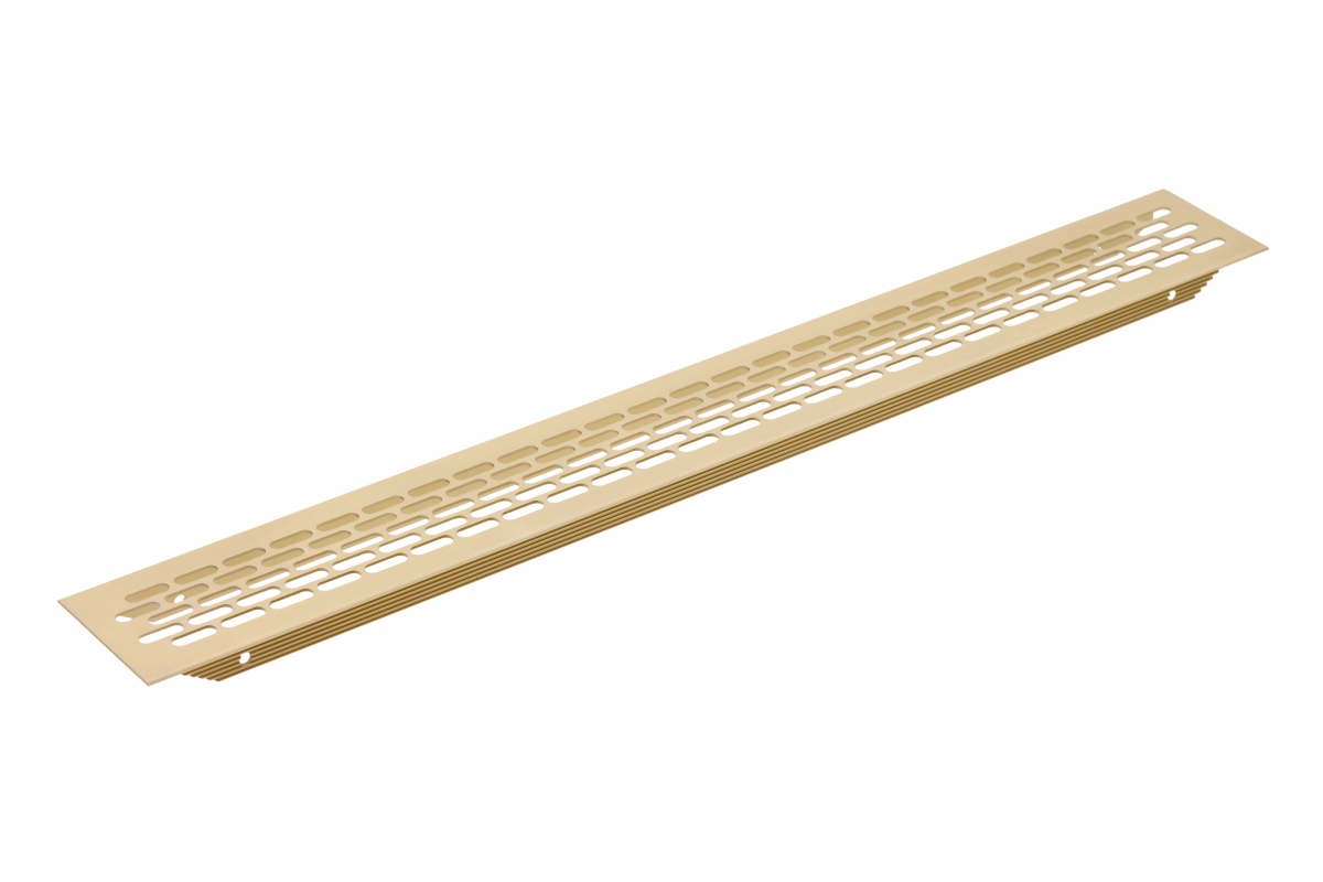 Grille W60, rounded, 60 x 484, gold