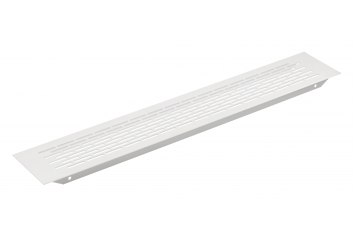 Grate W80, rounded, 80 x 480, white
