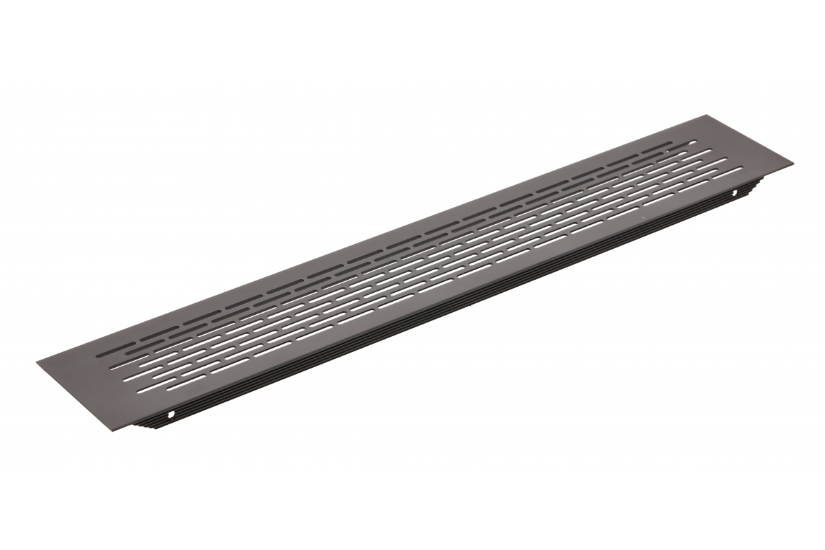 Grille W80, rounded height, 80 x 480, black
