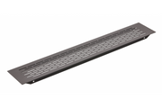 Rejilla W80, altura redondeada, 80 x 480, negra
